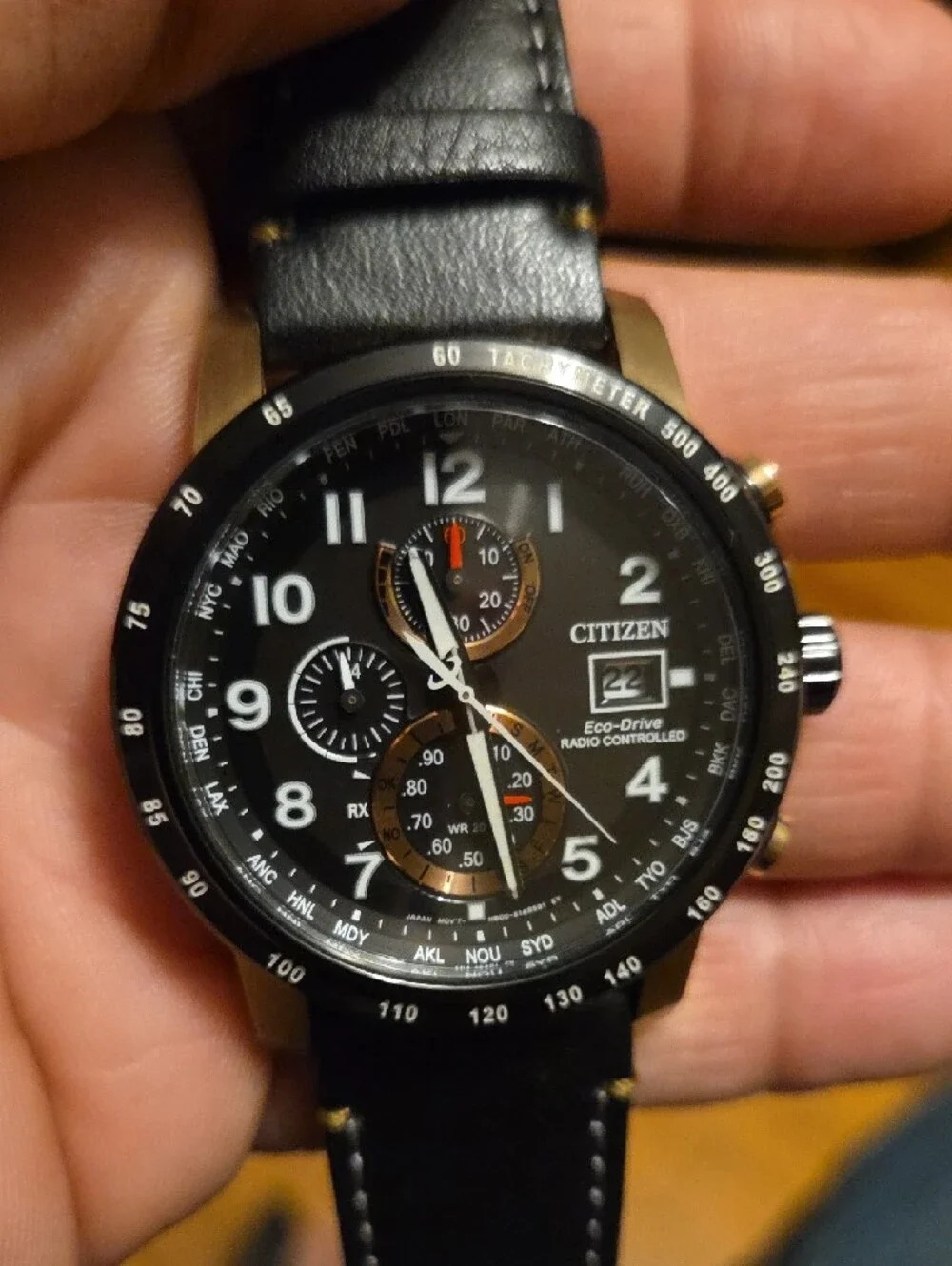 Citizen Eco Drive Radio Solar Watch AT8126-02E Used